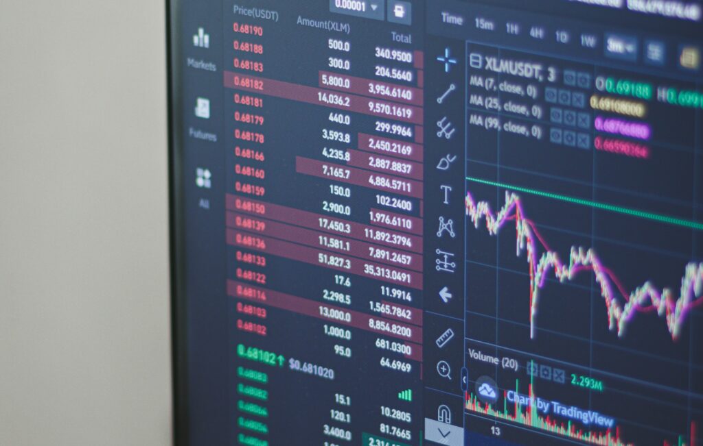 Foto von einem Chart-Analyzer, mit dem etwa die Performance meines Hebel Depots trocken könnte.