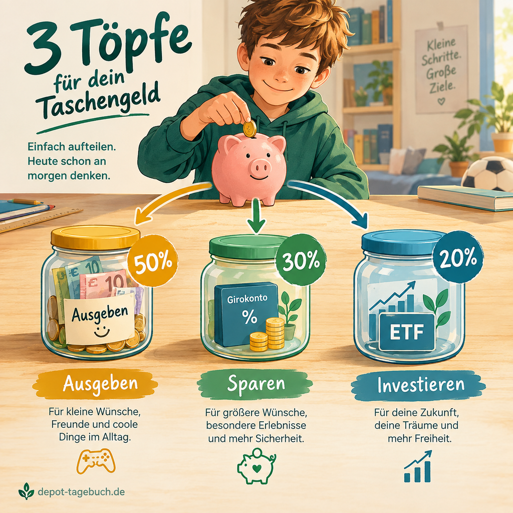 So einfach funktioniert das 3-Töpfe-Modell für Kinder.